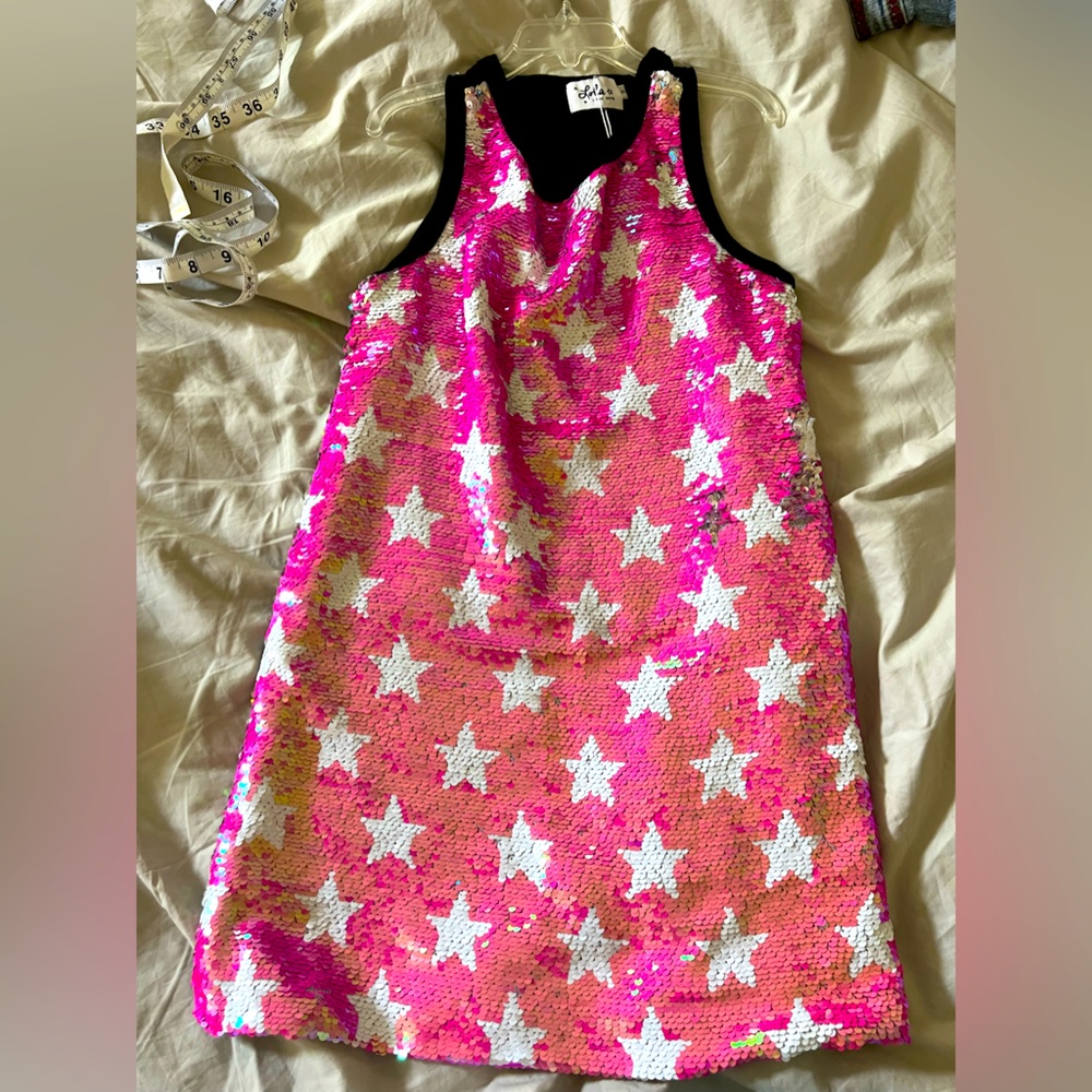 Lola and the Boys Star sequin dress